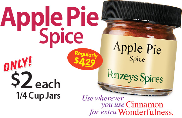 Penzeys Apple Pie Spice 1/4 Jars ONLY $2 each