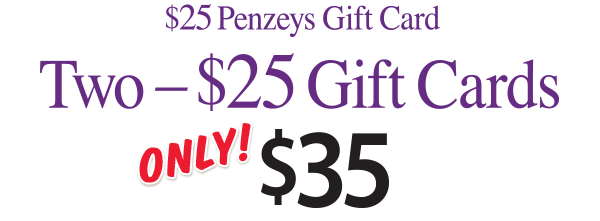 Two $25 Gift Cards for ONLY $35