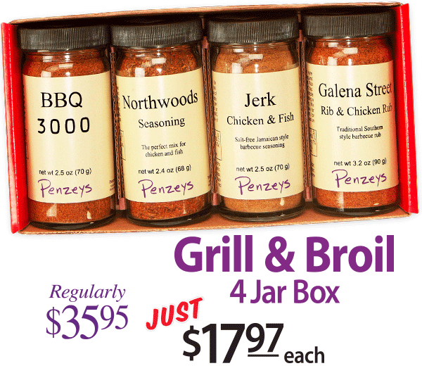 Grill & Broil 4 Jar Box